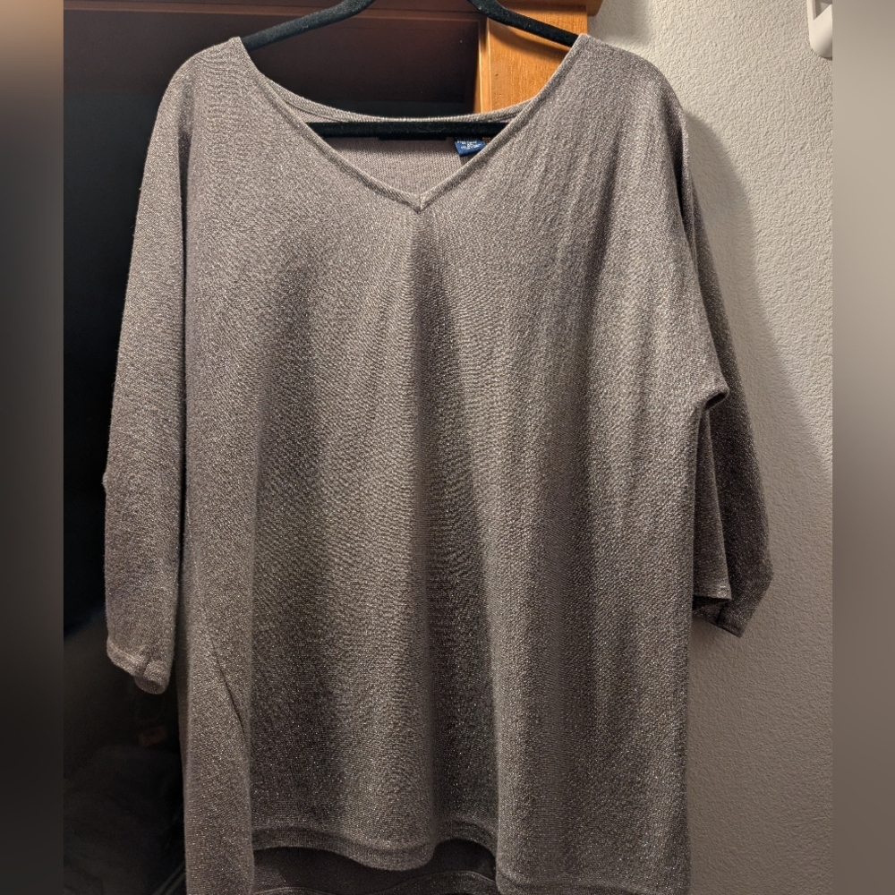 Architect Metallic Gray Sweater